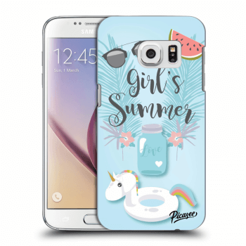 Picasee silikonový průhledný obal pro Samsung Galaxy S7 G930F - Girls Summer