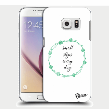 Picasee silikonový průhledný obal pro Samsung Galaxy S7 G930F - Small steps every day