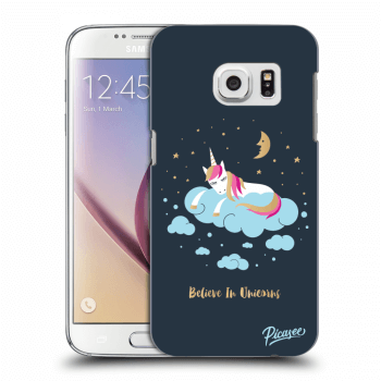 Picasee silikonový průhledný obal pro Samsung Galaxy S7 G930F - Believe In Unicorns