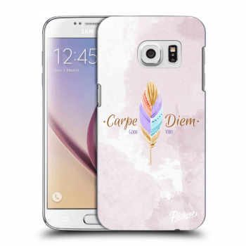 Picasee silikonový průhledný obal pro Samsung Galaxy S7 G930F - Carpe Diem