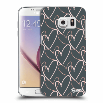 Picasee silikonový průhledný obal pro Samsung Galaxy S7 G930F - Lots of love
