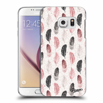 Picasee silikonový průhledný obal pro Samsung Galaxy S7 G930F - Feather 2