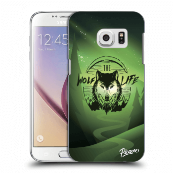 Picasee silikonový průhledný obal pro Samsung Galaxy S7 G930F - Wolf life