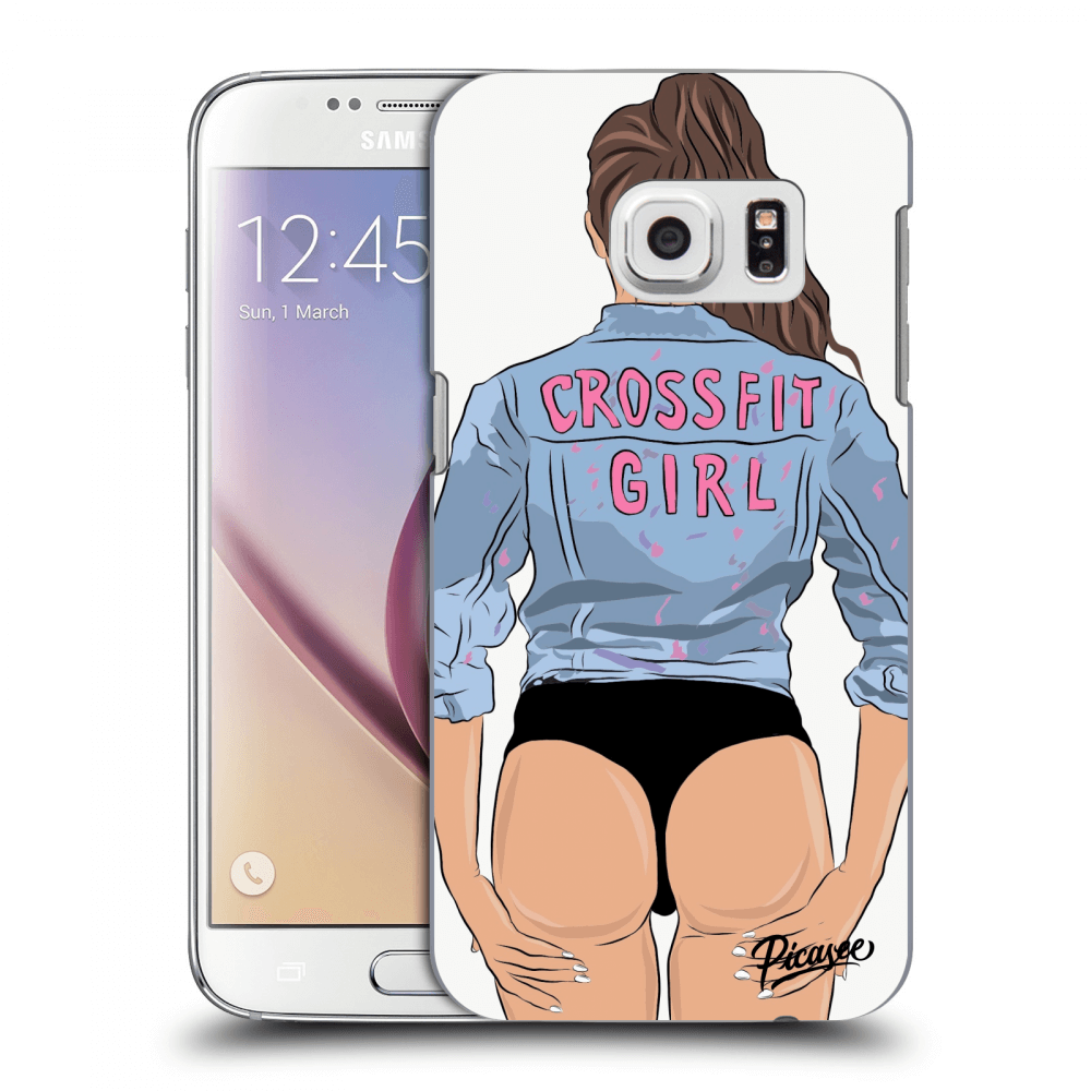 Picasee silikonový průhledný obal pro Samsung Galaxy S7 G930F - Crossfit girl - nickynellow