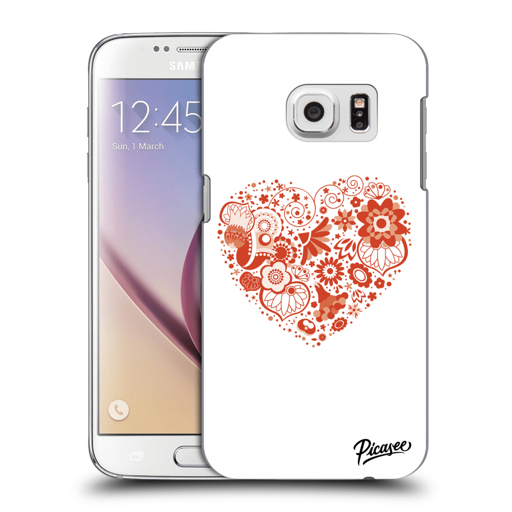 Picasee silikonový průhledný obal pro Samsung Galaxy S7 G930F - Big heart