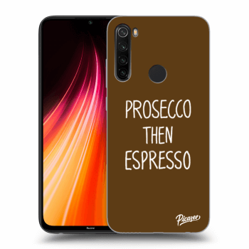 Picasee silikonový průhledný obal pro Xiaomi Redmi Note 8T - Prosecco then espresso