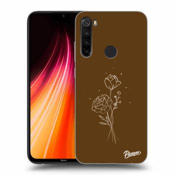 Obal pro Xiaomi Redmi Note 8T - Brown flowers