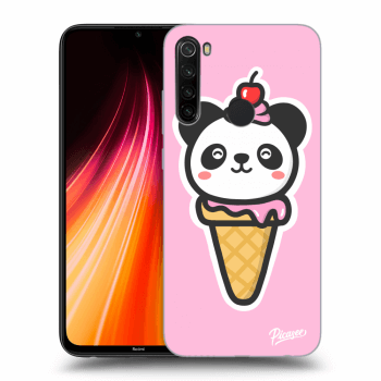 Picasee silikonový černý obal pro Xiaomi Redmi Note 8T - Ice Cream Panda
