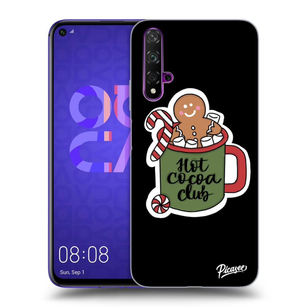 Silikonový černý Obal Pro Huawei Nova 5T - Hot Cocoa Club