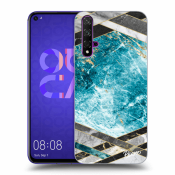Obal pro Huawei Nova 5T - Blue geometry
