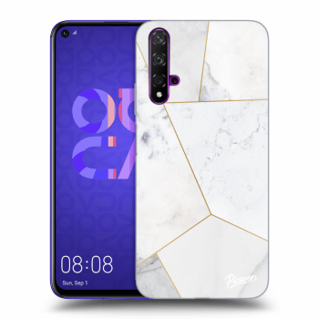 Obal pro Huawei Nova 5T - White tile