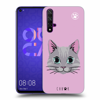 Picasee silikonový průhledný obal pro Huawei Nova 5T - Chybí mi kočky - Růžová