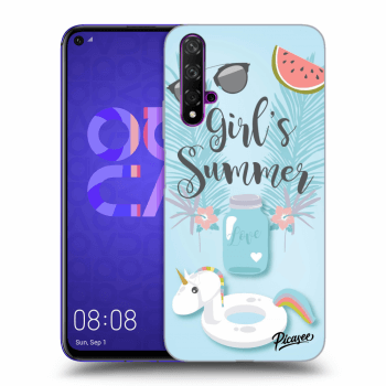 Picasee silikonový černý obal pro Huawei Nova 5T - Girls Summer