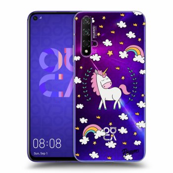 Picasee silikonový průhledný obal pro Huawei Nova 5T - Unicorn star heaven