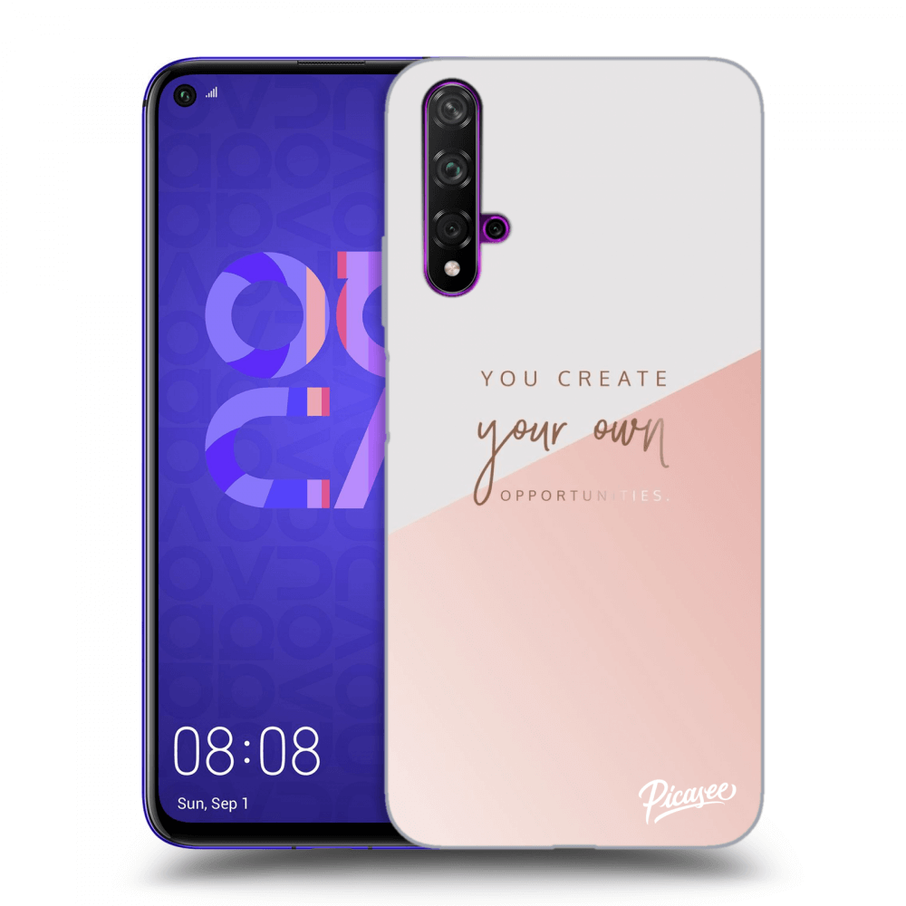 Picasee silikonový černý obal pro Huawei Nova 5T - You create your own opportunities