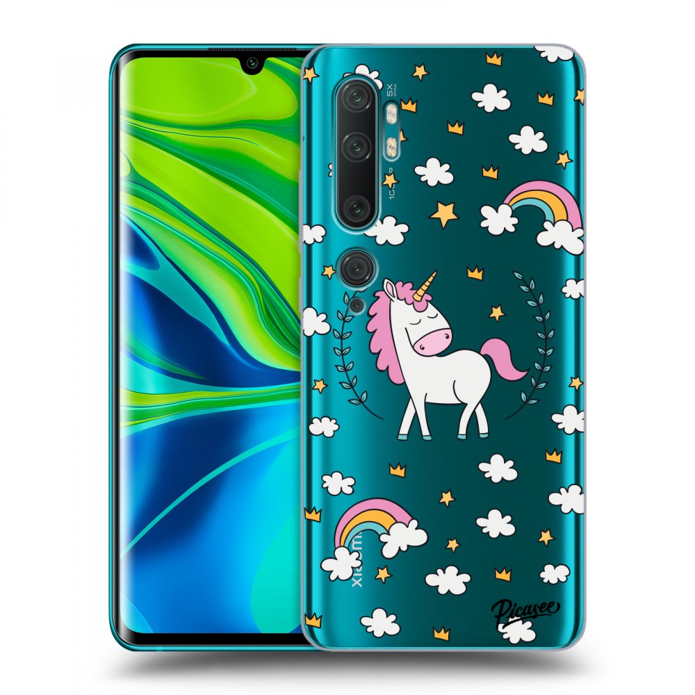 Picasee silikonový průhledný obal pro Xiaomi Mi Note 10 (Pro) - Unicorn star heaven