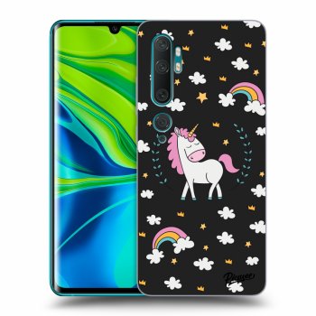 Picasee silikonový černý obal pro Xiaomi Mi Note 10 (Pro) - Unicorn star heaven
