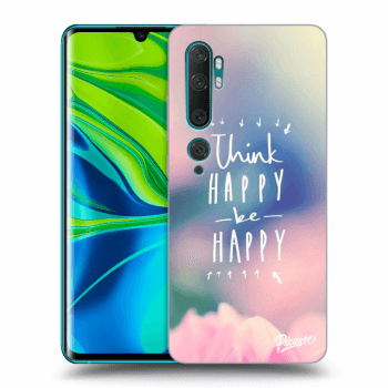 Picasee silikonový průhledný obal pro Xiaomi Mi Note 10 (Pro) - Think happy be happy