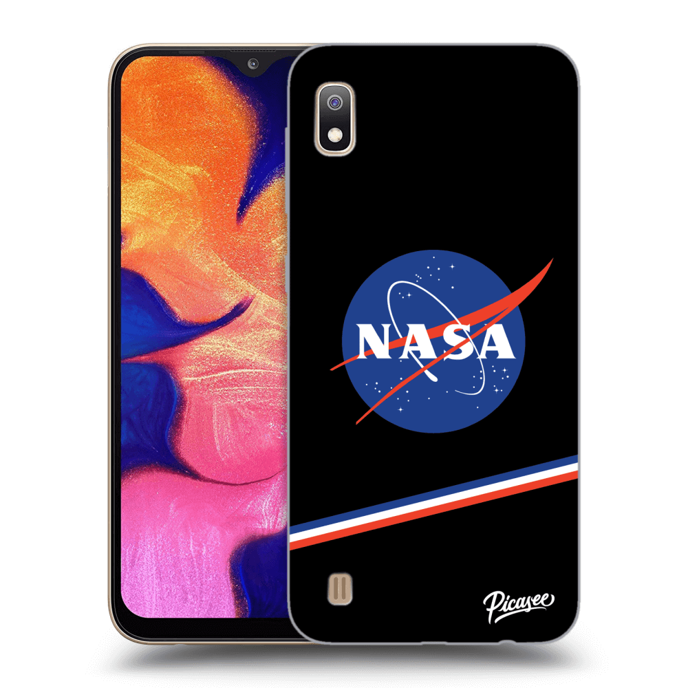Picasee silikonový černý obal pro Samsung Galaxy A10 A105F - NASA Original
