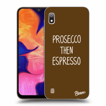 Picasee silikonový černý obal pro Samsung Galaxy A10 A105F - Prosecco then espresso