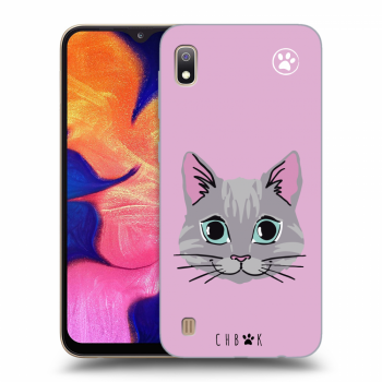 Picasee silikonový průhledný obal pro Samsung Galaxy A10 A105F - Chybí mi kočky - Růžová