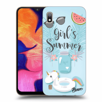 Picasee silikonový černý obal pro Samsung Galaxy A10 A105F - Girls Summer