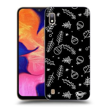 Picasee silikonový černý obal pro Samsung Galaxy A10 A105F - Mistletoe