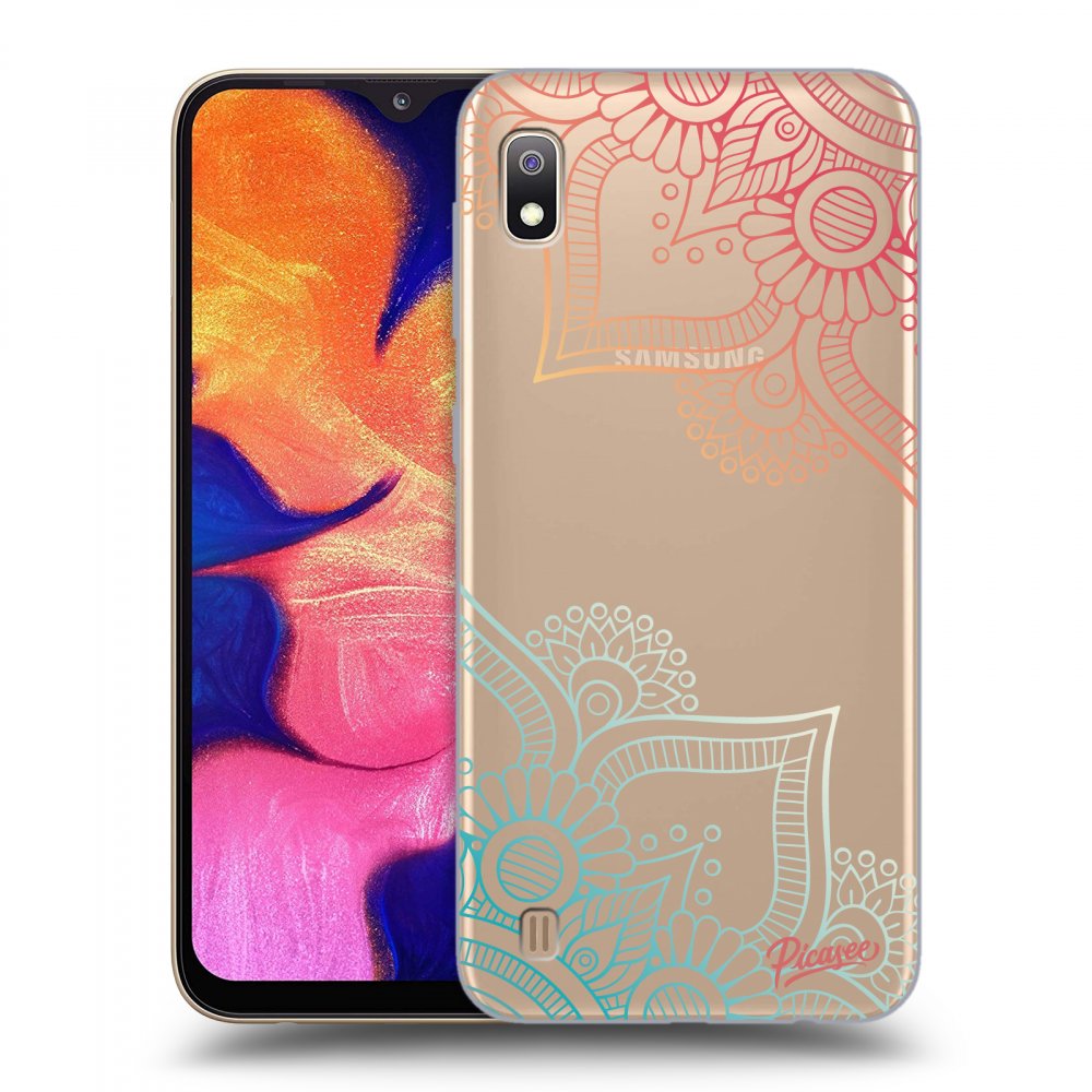 Picasee silikonový průhledný obal pro Samsung Galaxy A10 A105F - Flowers pattern