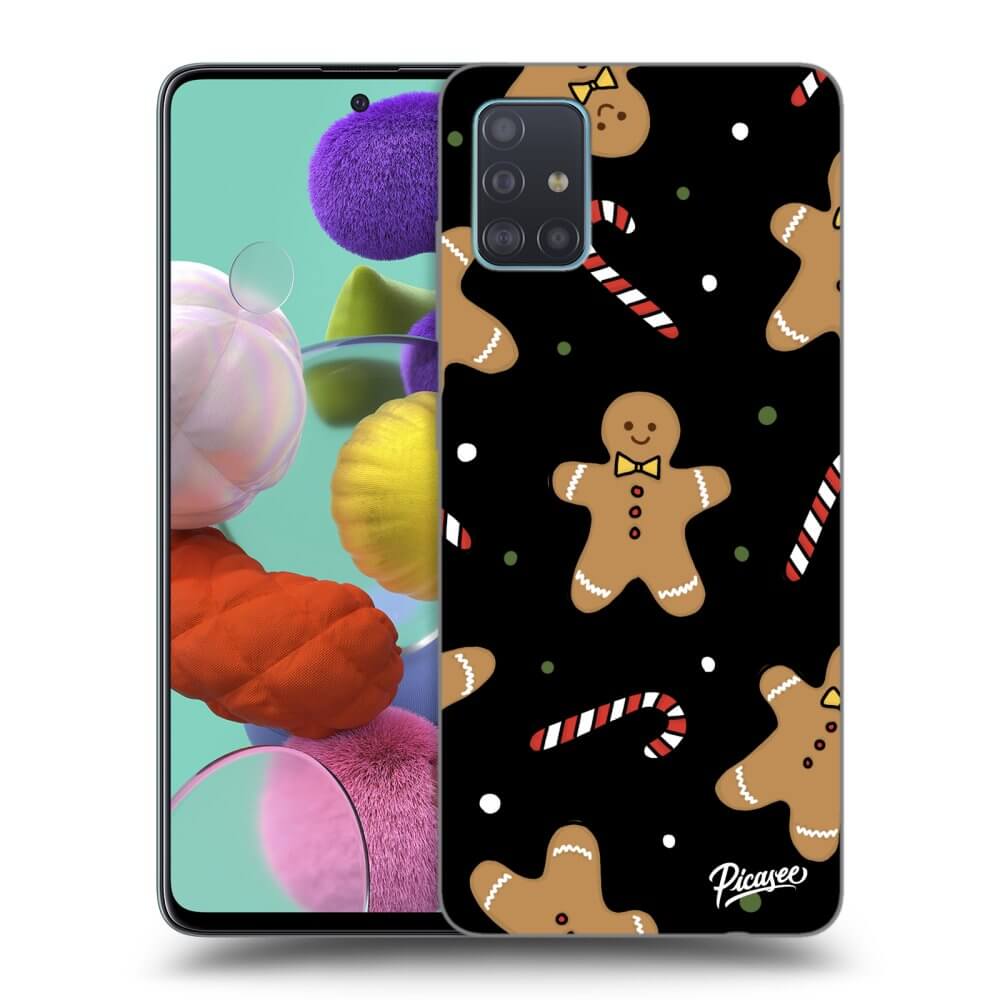 Picasee silikonový černý obal pro Samsung Galaxy A51 A515F - Gingerbread