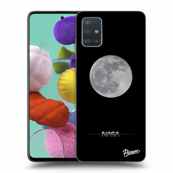 Picasee silikonový černý obal pro Samsung Galaxy A51 A515F - Moon Minimal