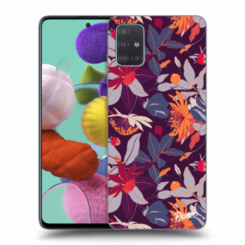 Obal pro Samsung Galaxy A51 A515F - Purple Leaf