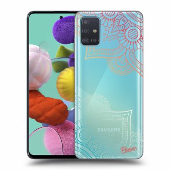 Picasee silikonový průhledný obal pro Samsung Galaxy A51 A515F - Flowers pattern