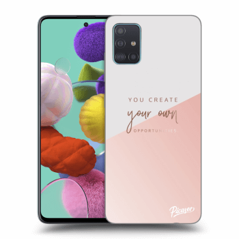 Picasee silikonový černý obal pro Samsung Galaxy A51 A515F - You create your own opportunities
