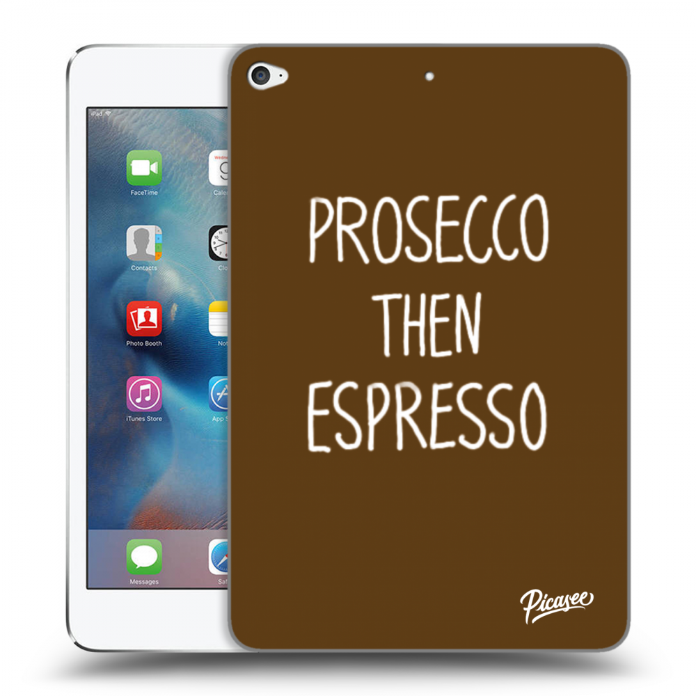 Picasee silikonový průhledný obal pro Apple iPad mini 4 - Prosecco then espresso