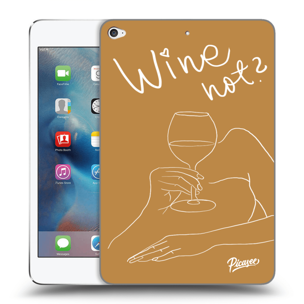 Picasee silikonový průhledný obal pro Apple iPad mini 4 - Wine not