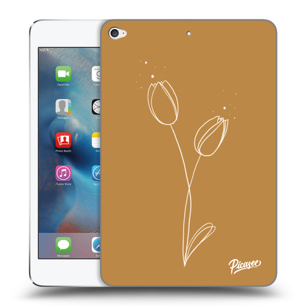 Picasee silikonový průhledný obal pro Apple iPad mini 4 - Tulips