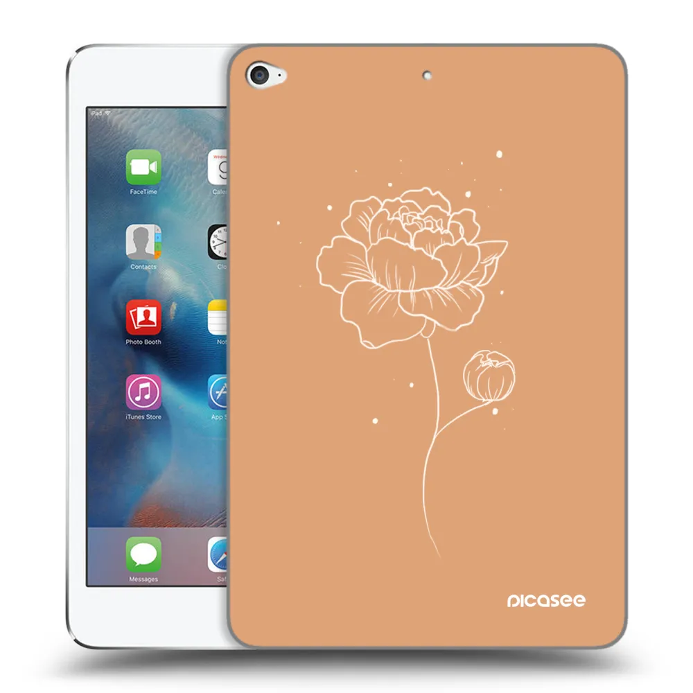 Picasee silikonový průhledný obal pro Apple iPad mini 4 - Peonies