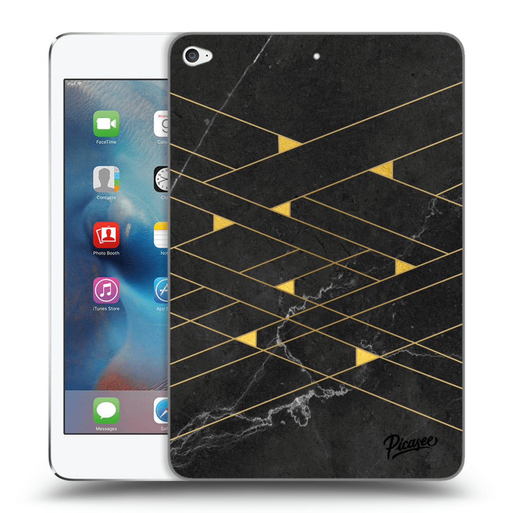 Picasee silikonový černý obal pro Apple iPad mini 4 - Gold Minimal