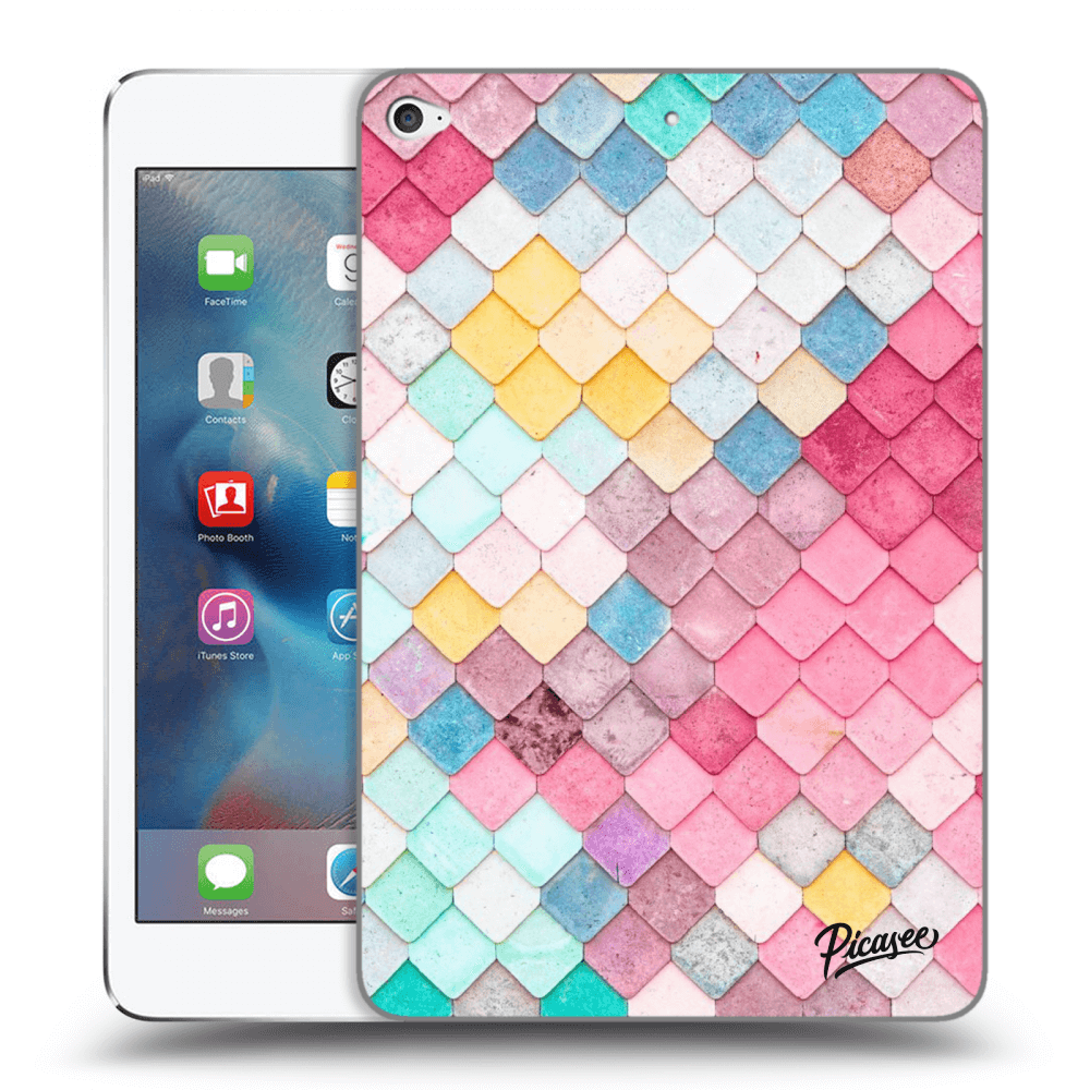 Picasee silikonový průhledný obal pro Apple iPad mini 4 - Colorful roof