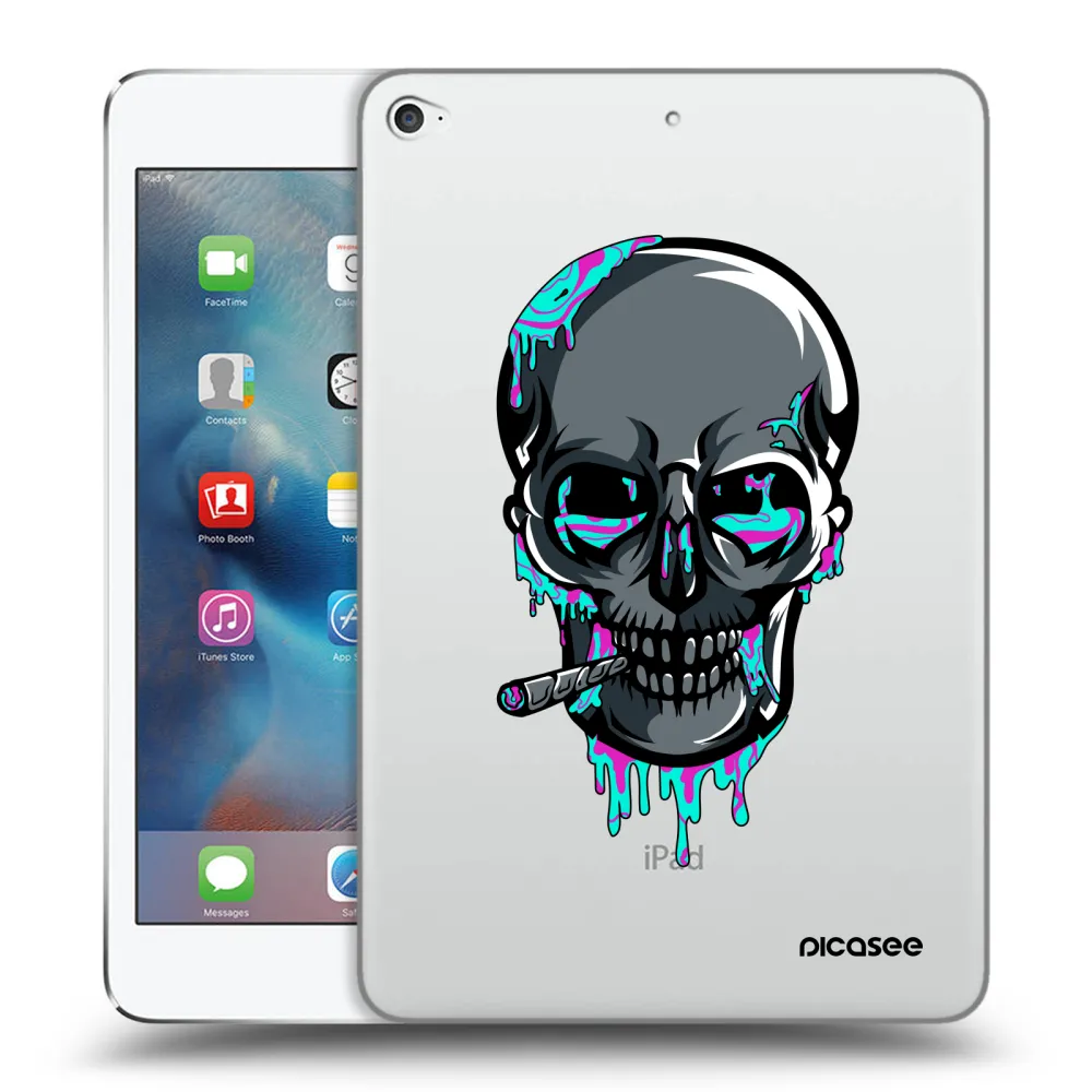 Picasee silikonový průhledný obal pro Apple iPad mini 4 - EARTH - Lebka 3.0