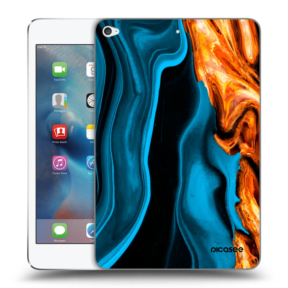 Picasee silikonový průhledný obal pro Apple iPad mini 4 - Gold blue