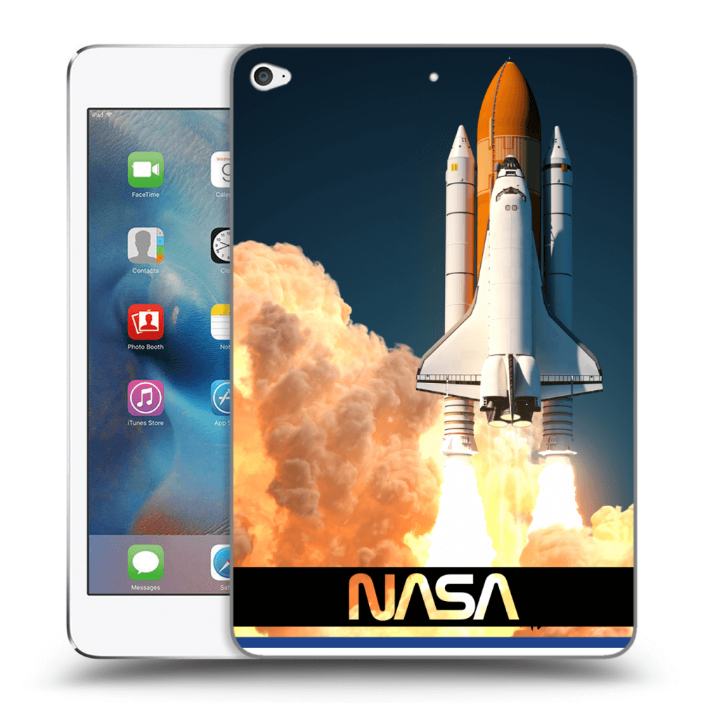 Picasee silikonový černý obal pro Apple iPad mini 4 - Space Shuttle