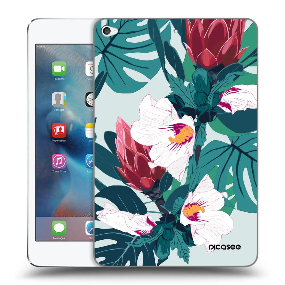 Picasee silikonový průhledný obal pro Apple iPad mini 4 - Rhododendron