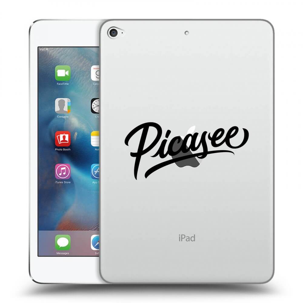 Picasee silikonový průhledný obal pro Apple iPad mini 4 - Picasee - old logo - black