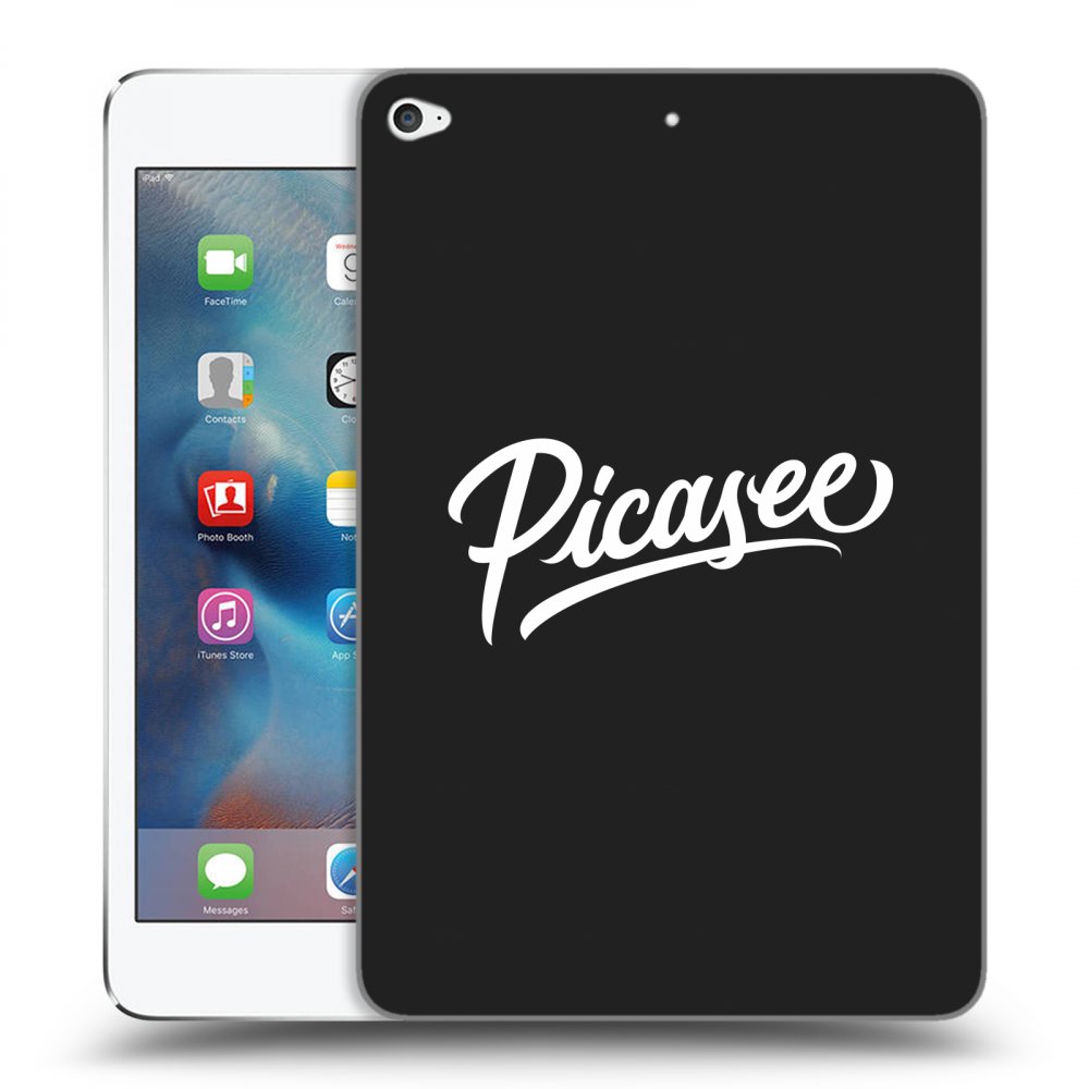 Picasee silikonový černý obal pro Apple iPad mini 4 - Picasee - old logo - white