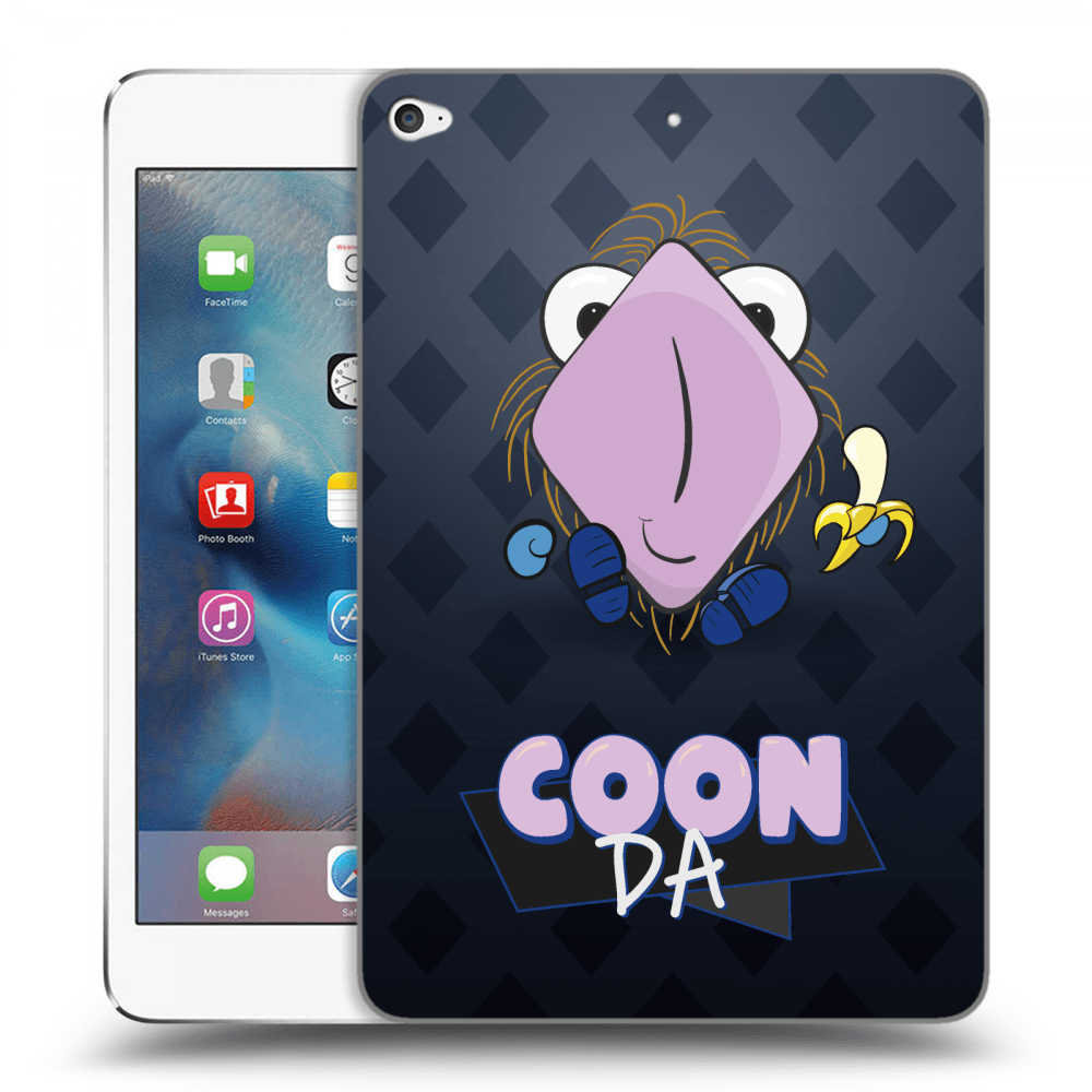 Picasee silikonový průhledný obal pro Apple iPad mini 4 - COONDA chlupatka - tmavá