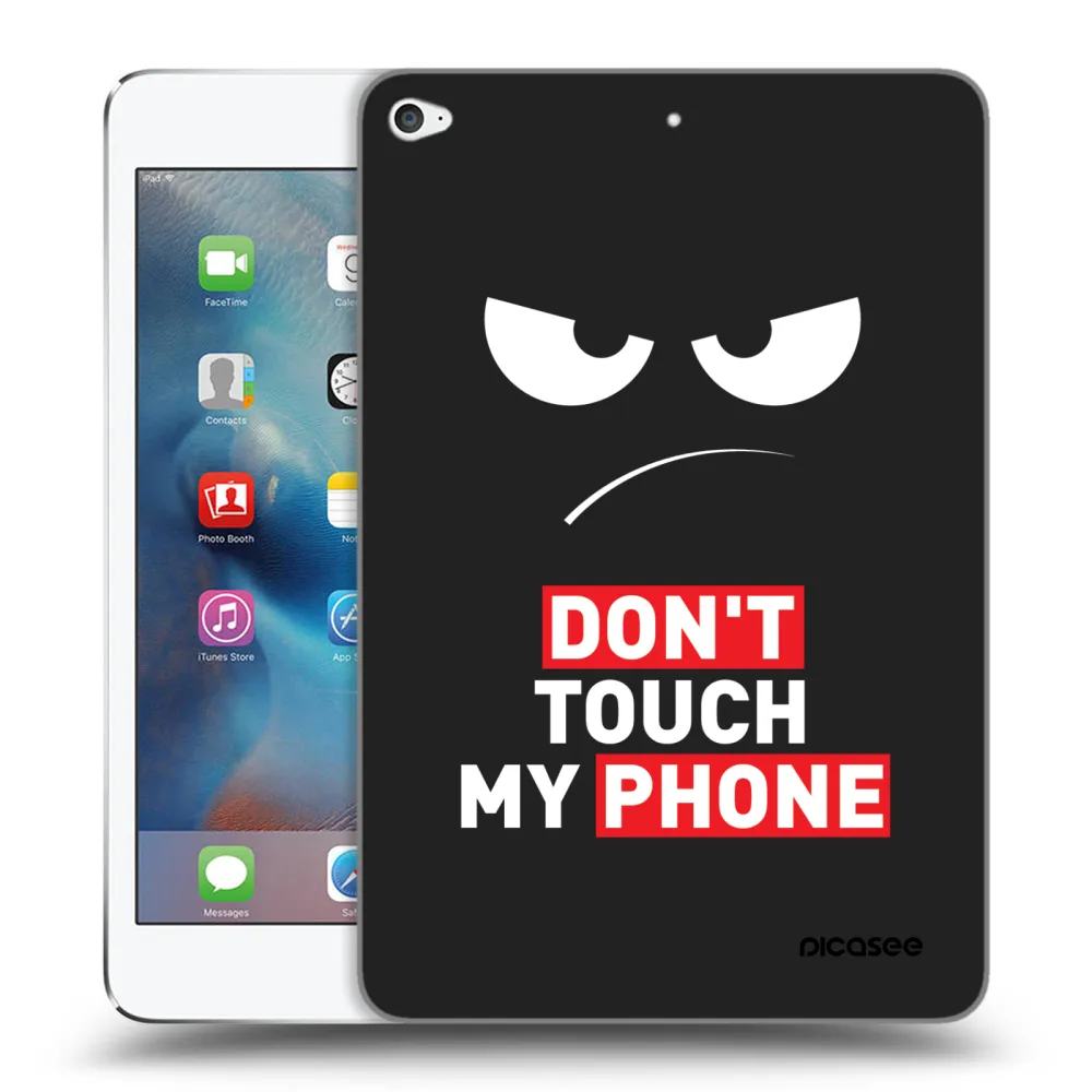 Picasee silikonový černý obal pro Apple iPad mini 4 - Angry Eyes - Transparent