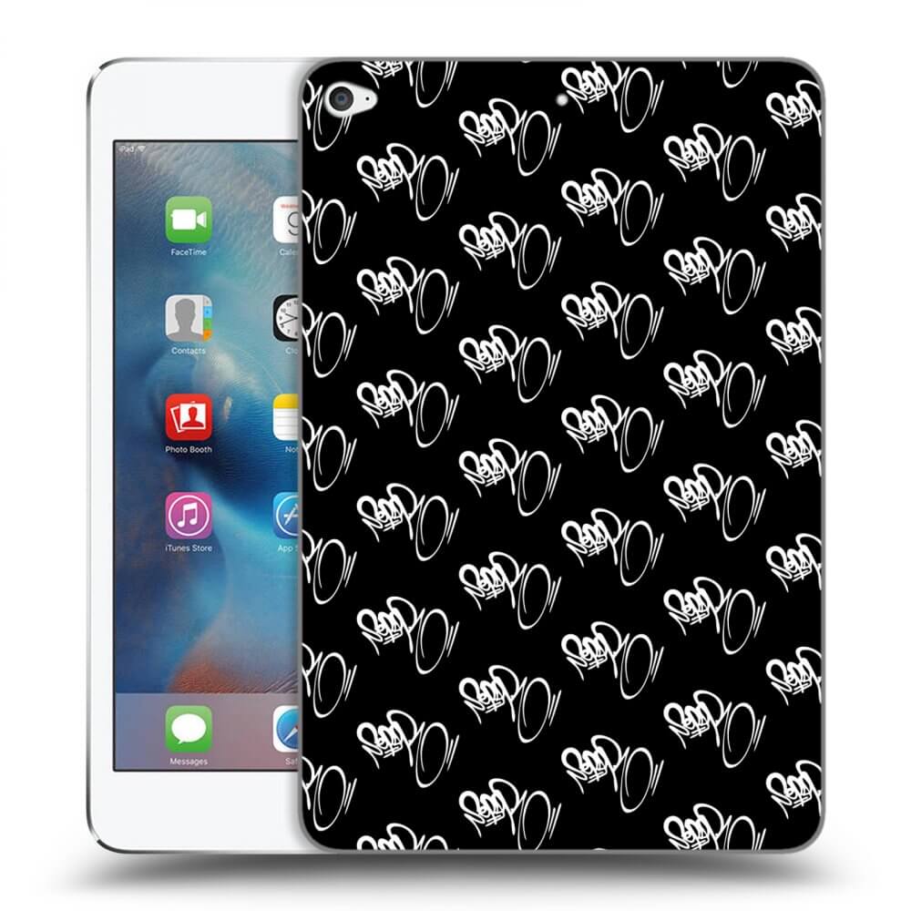 Picasee silikonový černý obal pro Apple iPad mini 4 - Separ - White On Black