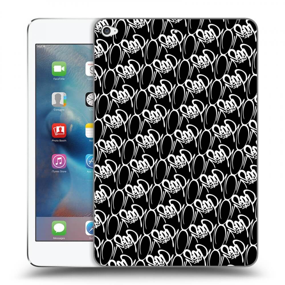 Picasee silikonový černý obal pro Apple iPad mini 4 - Separ - White On Black 2