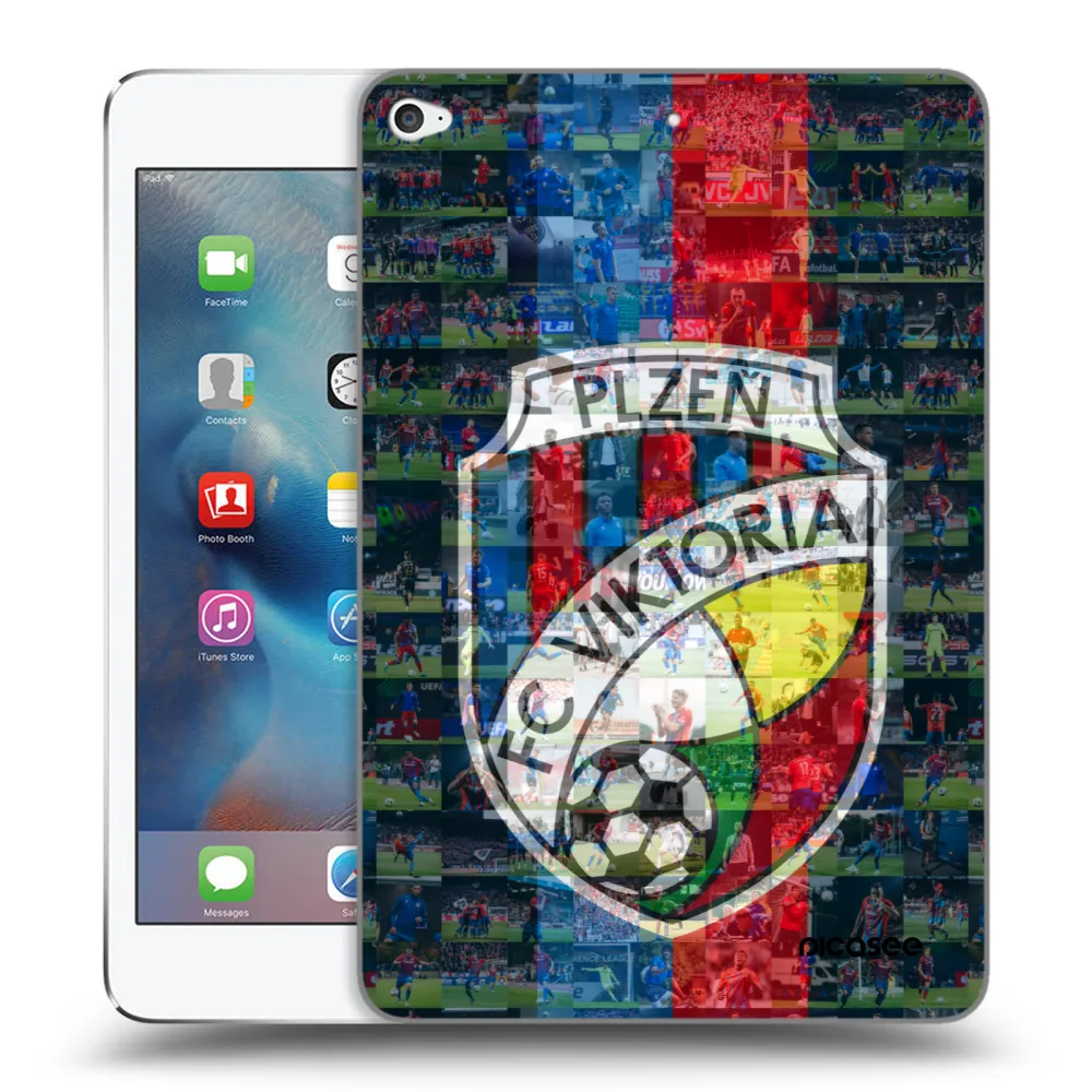 Picasee silikonový průhledný obal pro Apple iPad mini 4 - FC Viktoria Plzeň A